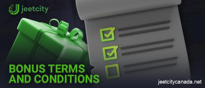 Read the terms and conditions for Jeetcity Casino bonuses