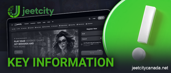 Main information about Jeetcity online casino