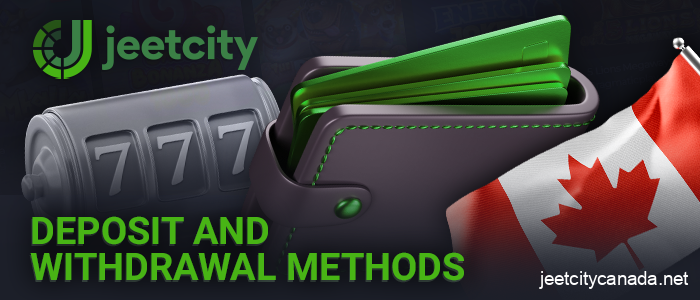 Payment systems for Canadian players at Jeetcity Casino