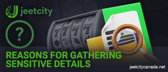 Reasons for collecting JeetCity casino player data
