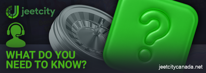 JeetCity casino support information for Canada
